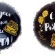 ВЗ 1202-2731 Фольгированный круг черный "Я здесь только ради торта!" D 45 см. (с гелием)