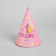 2302939 Набор розовых колпаков "1 годик: Мишка" для девочки ( 10 шт.)